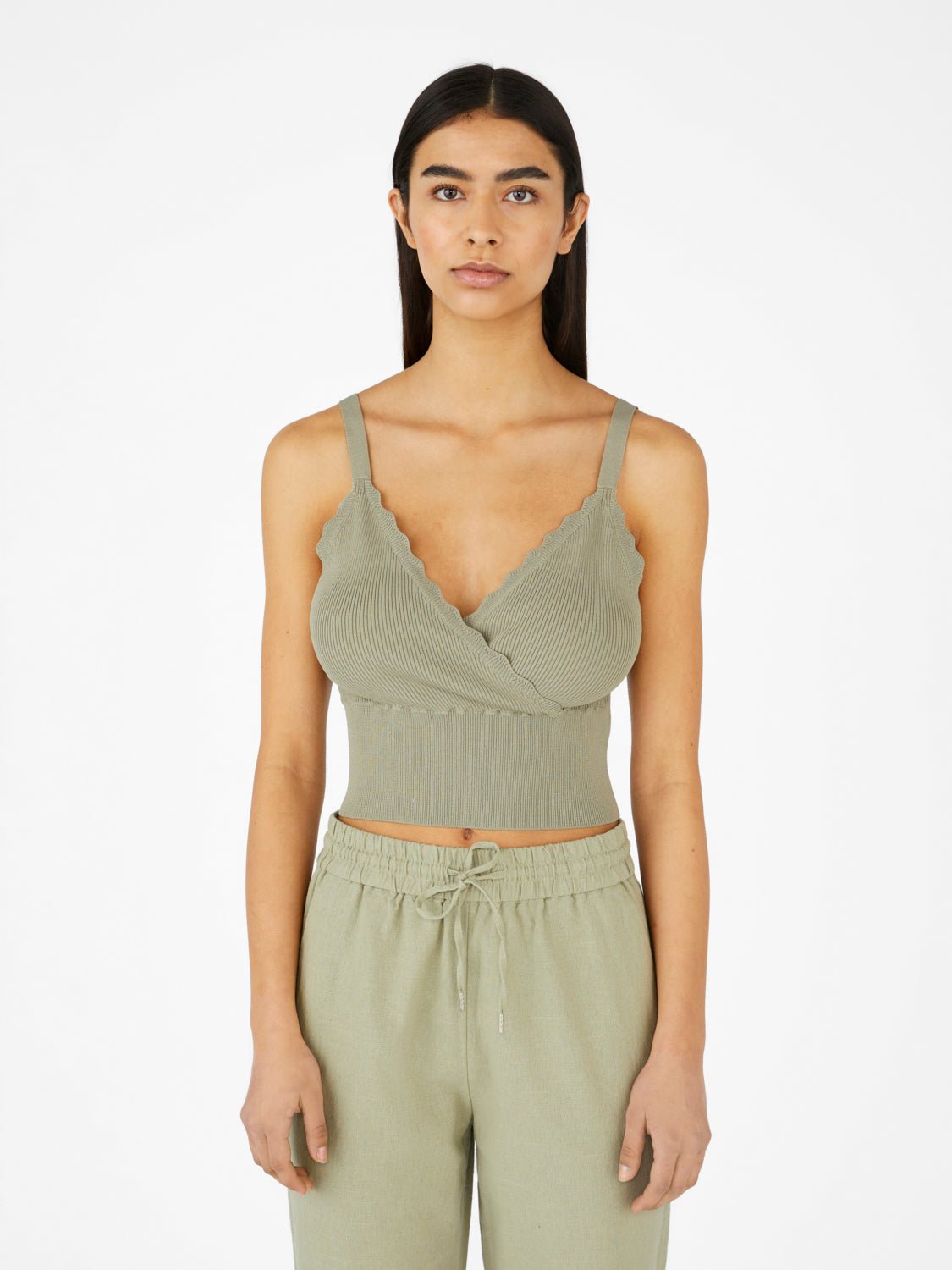 OBJTRIA Pullover - Seagrass - VERO MODA & VILA Bergvik