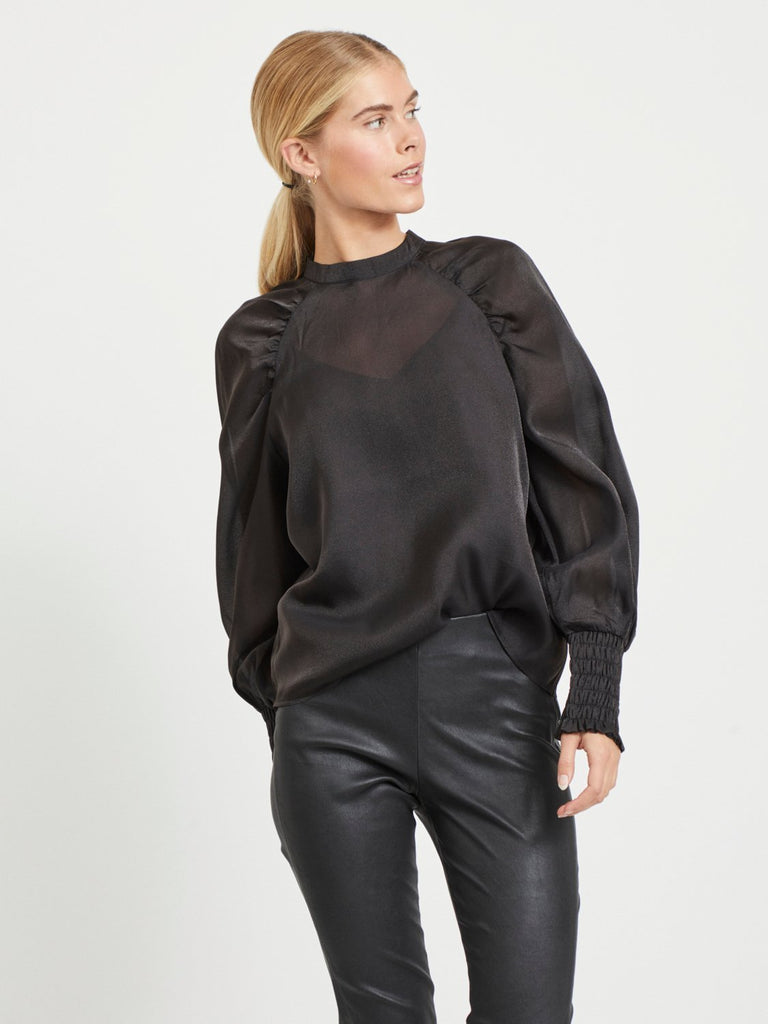 OBJVILJA T-shirts & Tops - Black - VERO MODA & VILA Bergvik