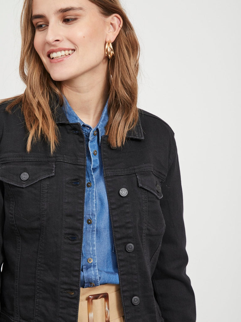 OBJWIN Jacket - black denim - VERO MODA & VILA Bergvik