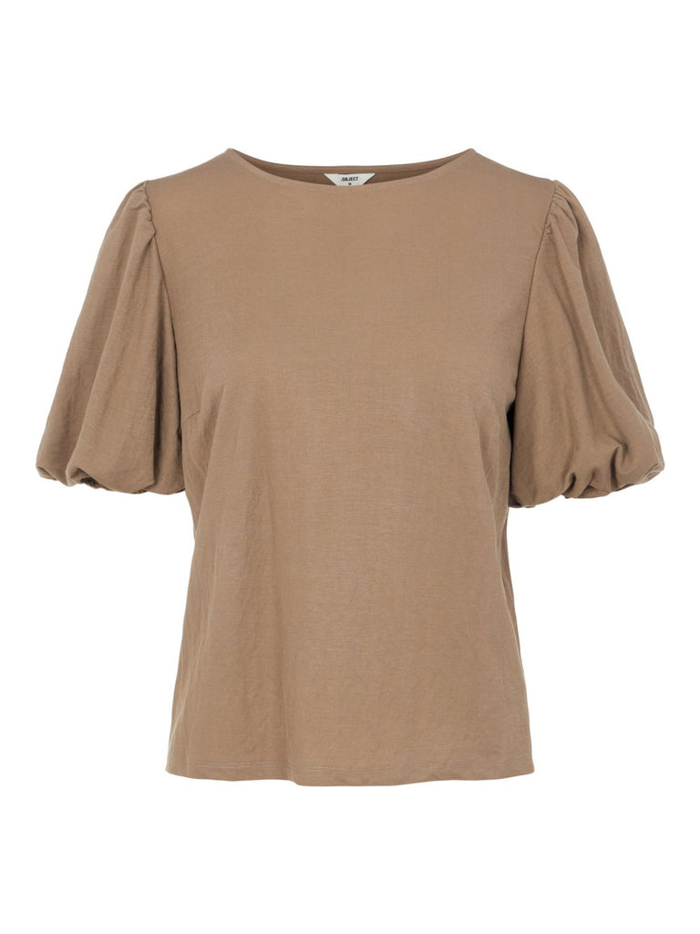 OBJYAS T-shirts & Tops - fossil - VERO MODA & VILA Bergvik