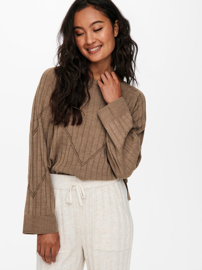 ONLTESSA Pullover - Toasted Coconut - VERO MODA & VILA Bergvik
