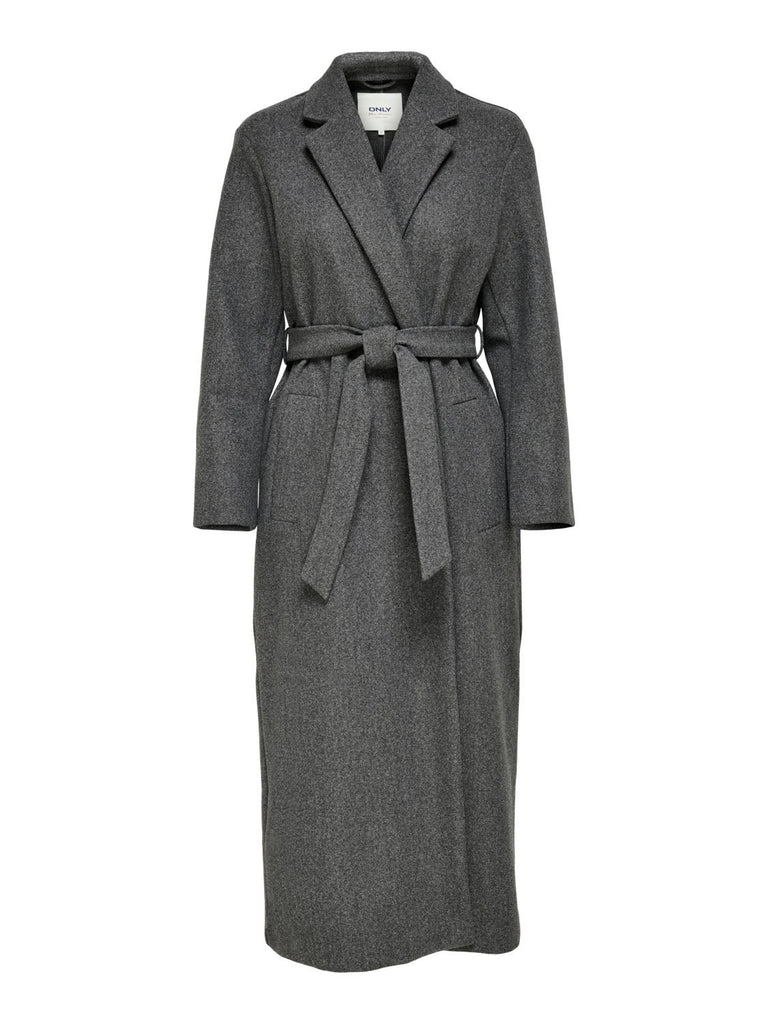 ONLTRILLION Coat - Medium Grey Melange - VERO MODA & VILA Bergvik