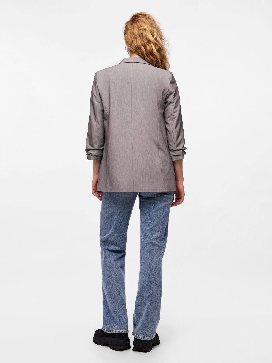 PCBOSS Blazer - Light Grey Melange - VERO MODA & VILA Bergvik