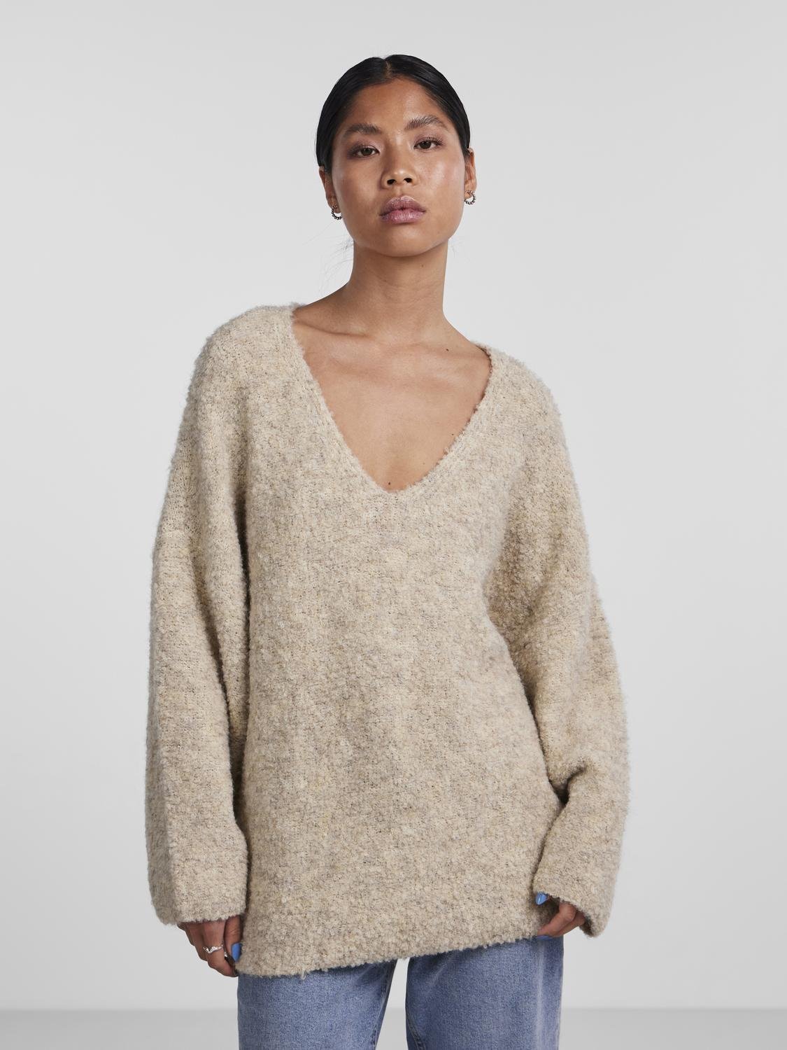 PCFIKA Pullover - Safari - VERO MODA & VILA Bergvik