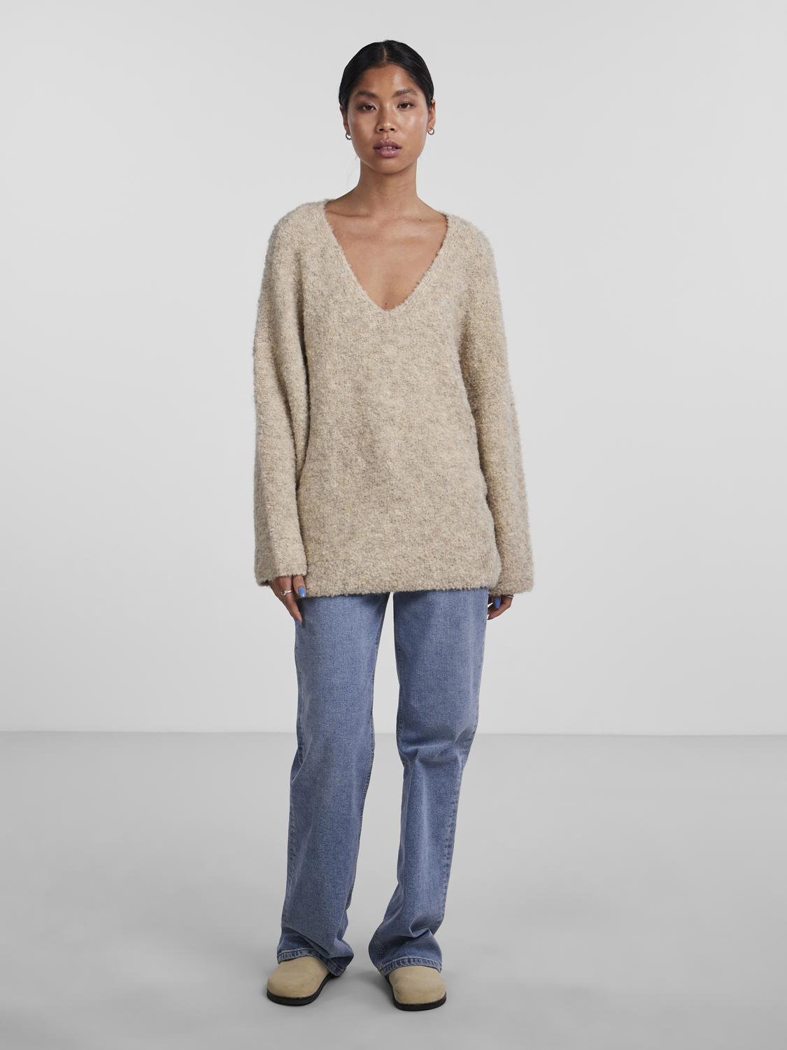 PCFIKA Pullover - Safari - VERO MODA & VILA Bergvik
