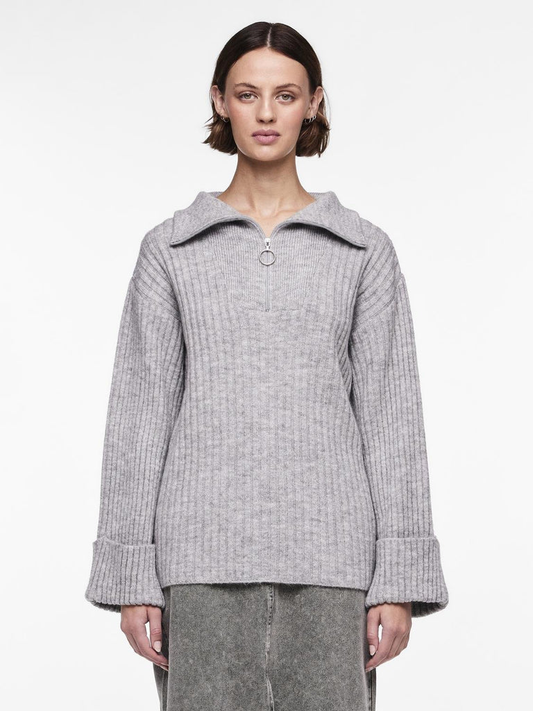 PCHASY Pullover - Light Grey Melange - VERO MODA & VILA Bergvik