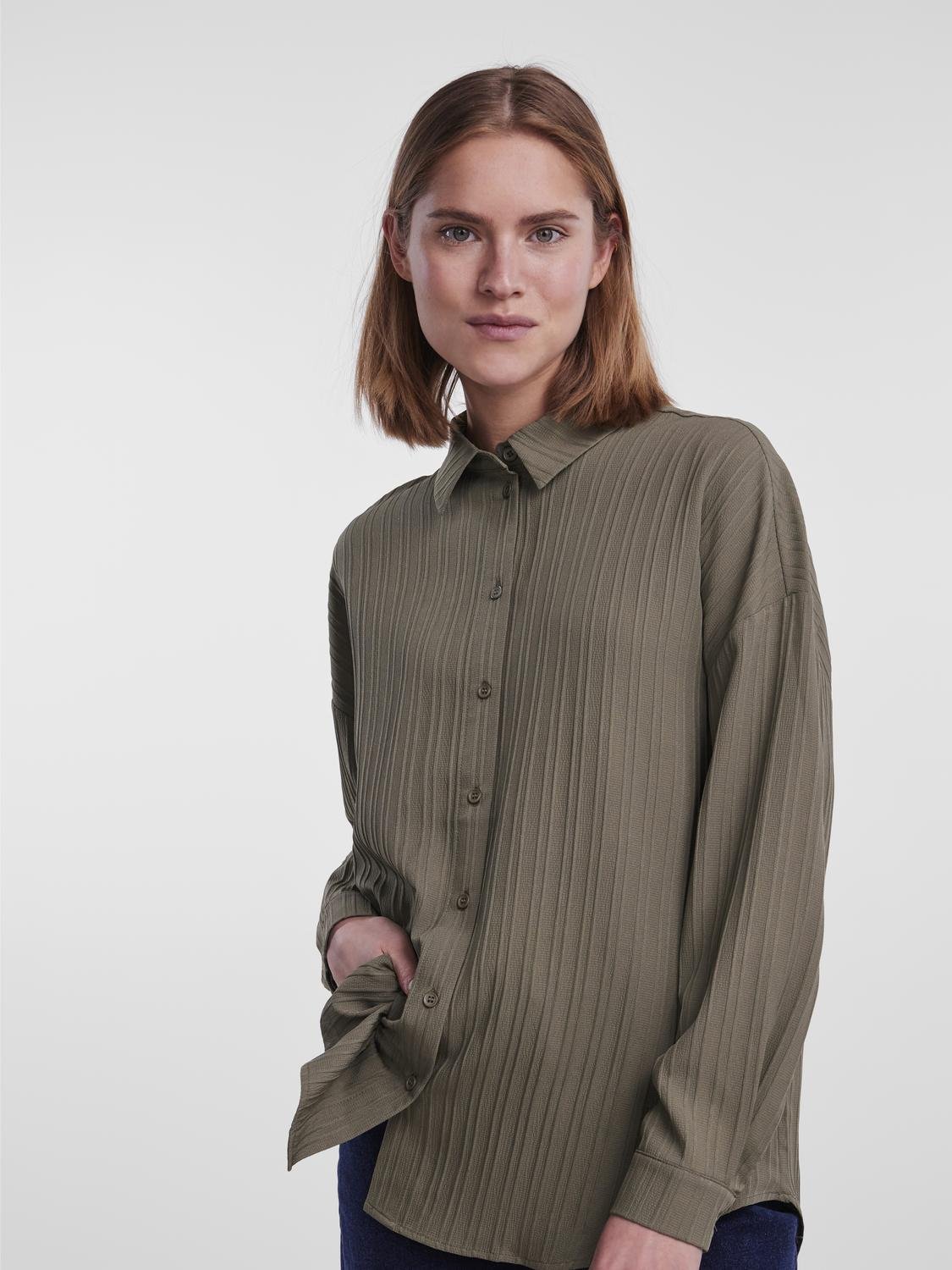 PCJUNIPER Shirts - Deep Lichen Green - VERO MODA & VILA Bergvik