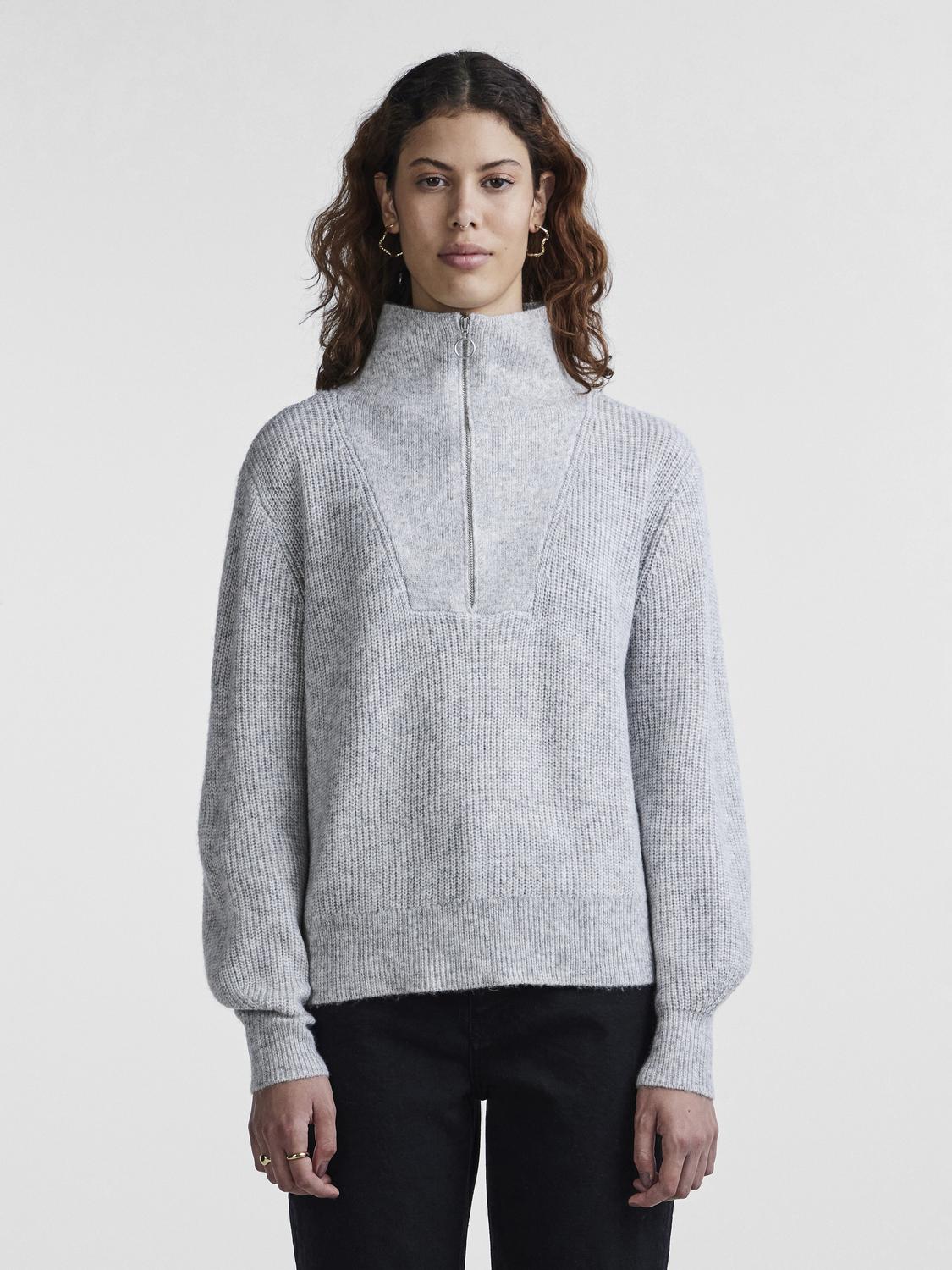 PCNARIA Pullover - Light Grey Melange - VERO MODA & VILA Bergvik