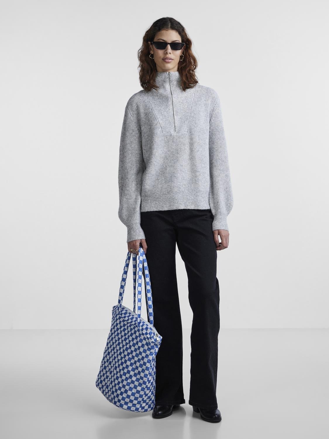 PCNARIA Pullover - Light Grey Melange - VERO MODA & VILA Bergvik