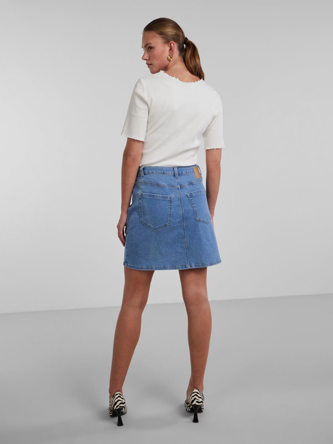 PCPEGGY Skirt - Light Blue Denim - VERO MODA & VILA Bergvik