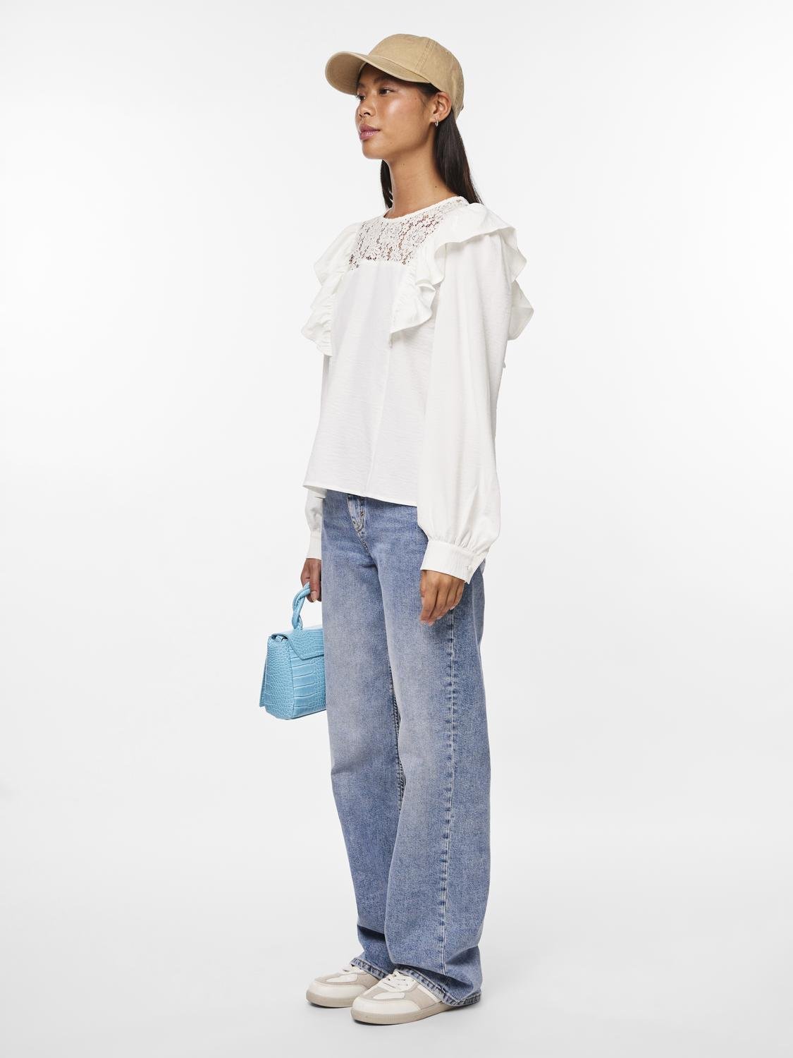 PCSAIA T-Shirts & Tops - Cloud Dancer - VERO MODA & VILA Bergvik