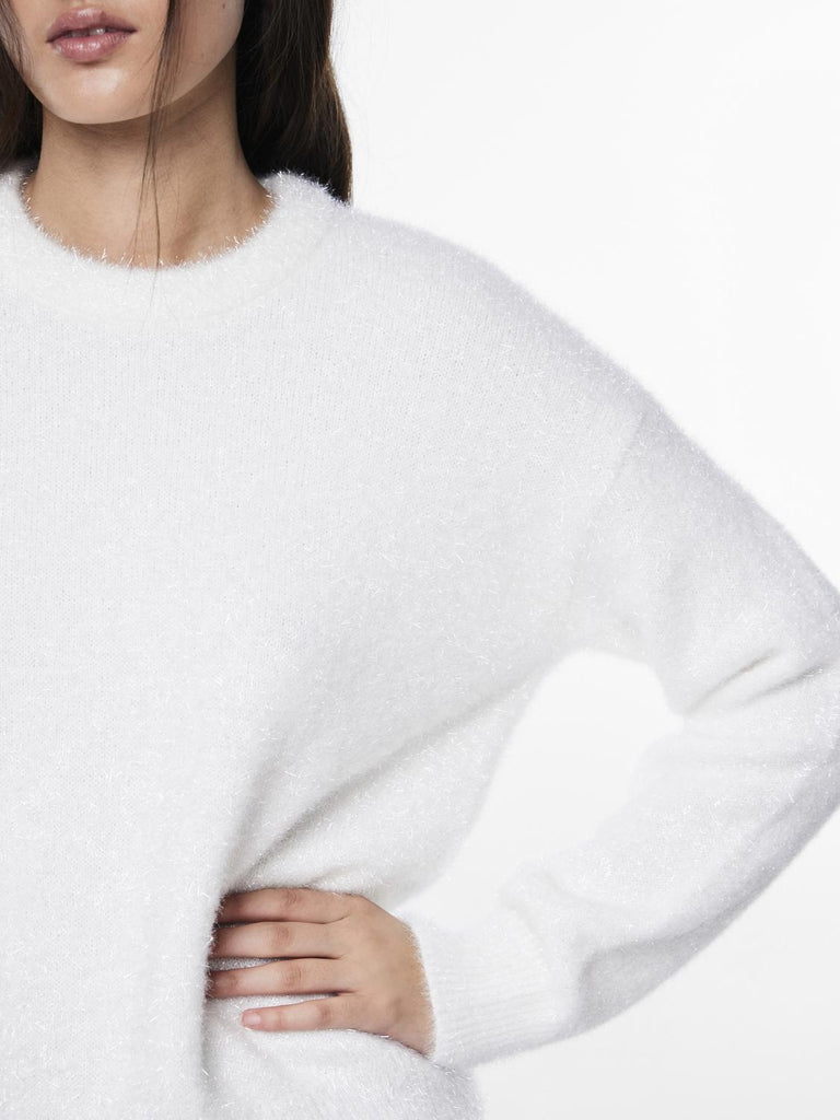 PCSNOW Pullover - Cloud Dancer - VERO MODA & VILA Bergvik
