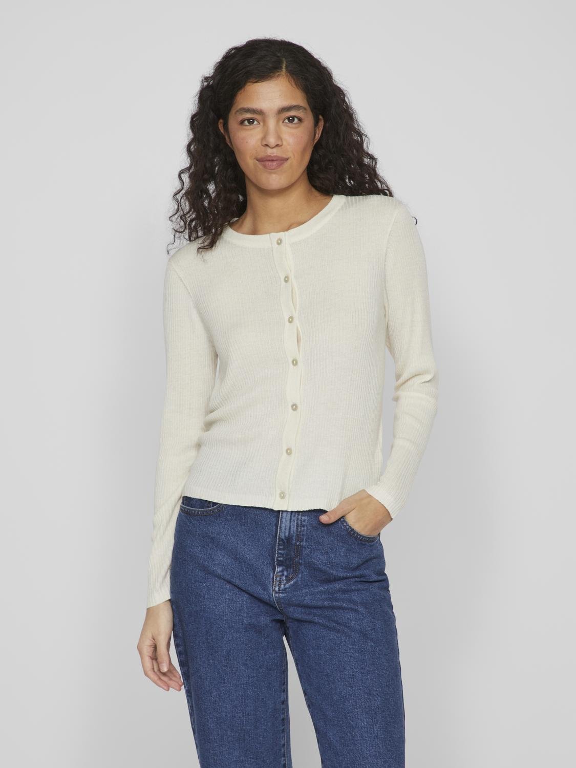 VIABELLA Cardigan - Egret - VERO MODA & VILA Bergvik