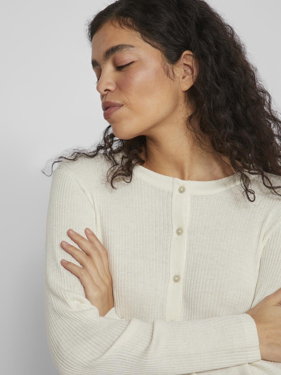 VIABELLA Cardigan - Egret - VERO MODA & VILA Bergvik