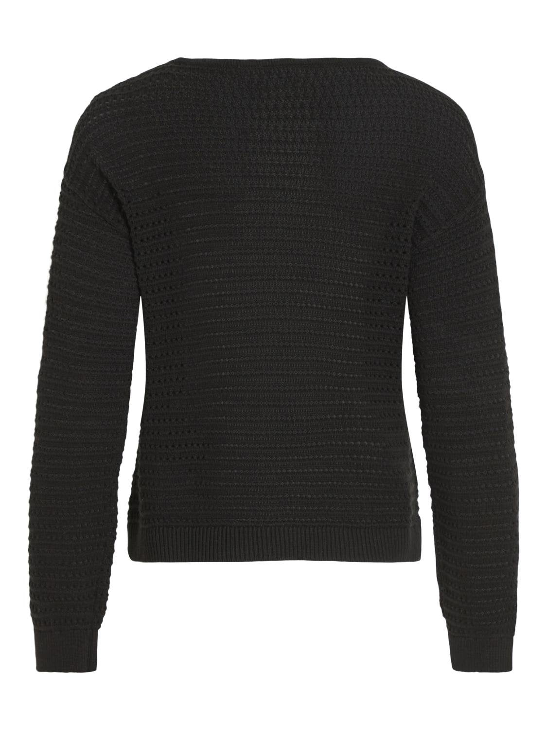 VIBELLISINA Pullover - Black Beauty - VERO MODA & VILA Bergvik