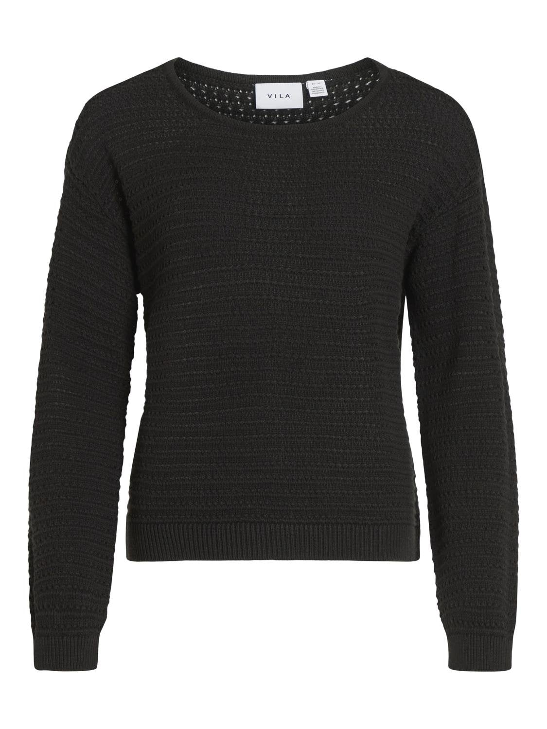 VIBELLISINA Pullover - Black Beauty - VERO MODA & VILA Bergvik