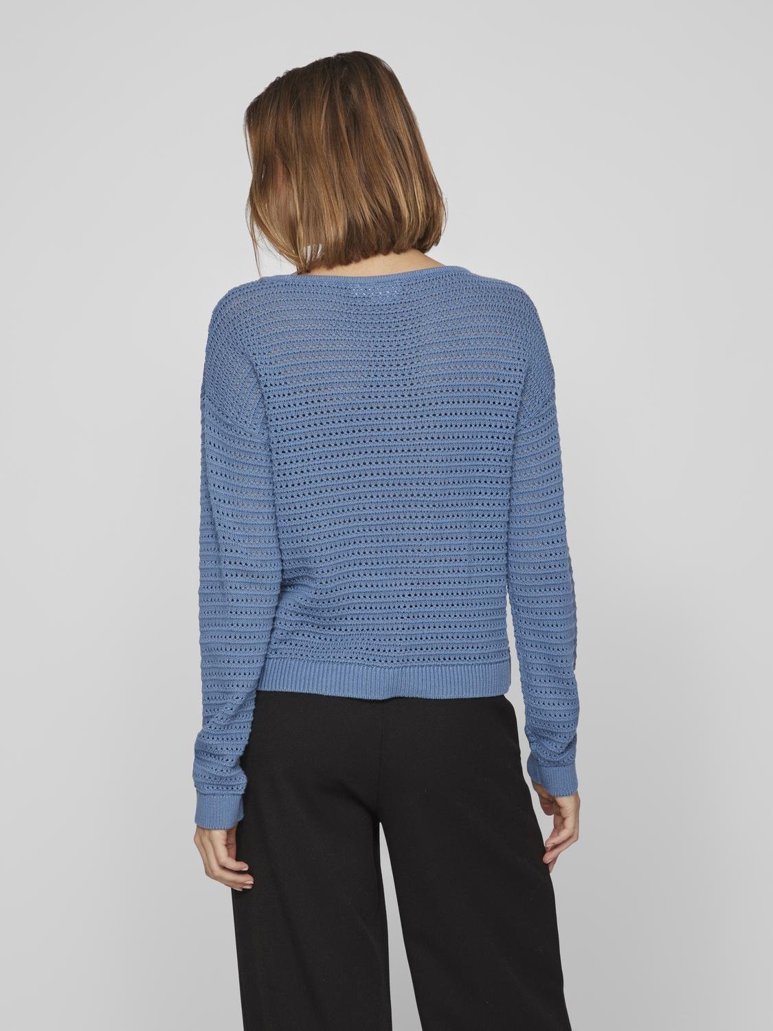 VIBELLISINA Pullover - Coronet Blue - VERO MODA & VILA Bergvik