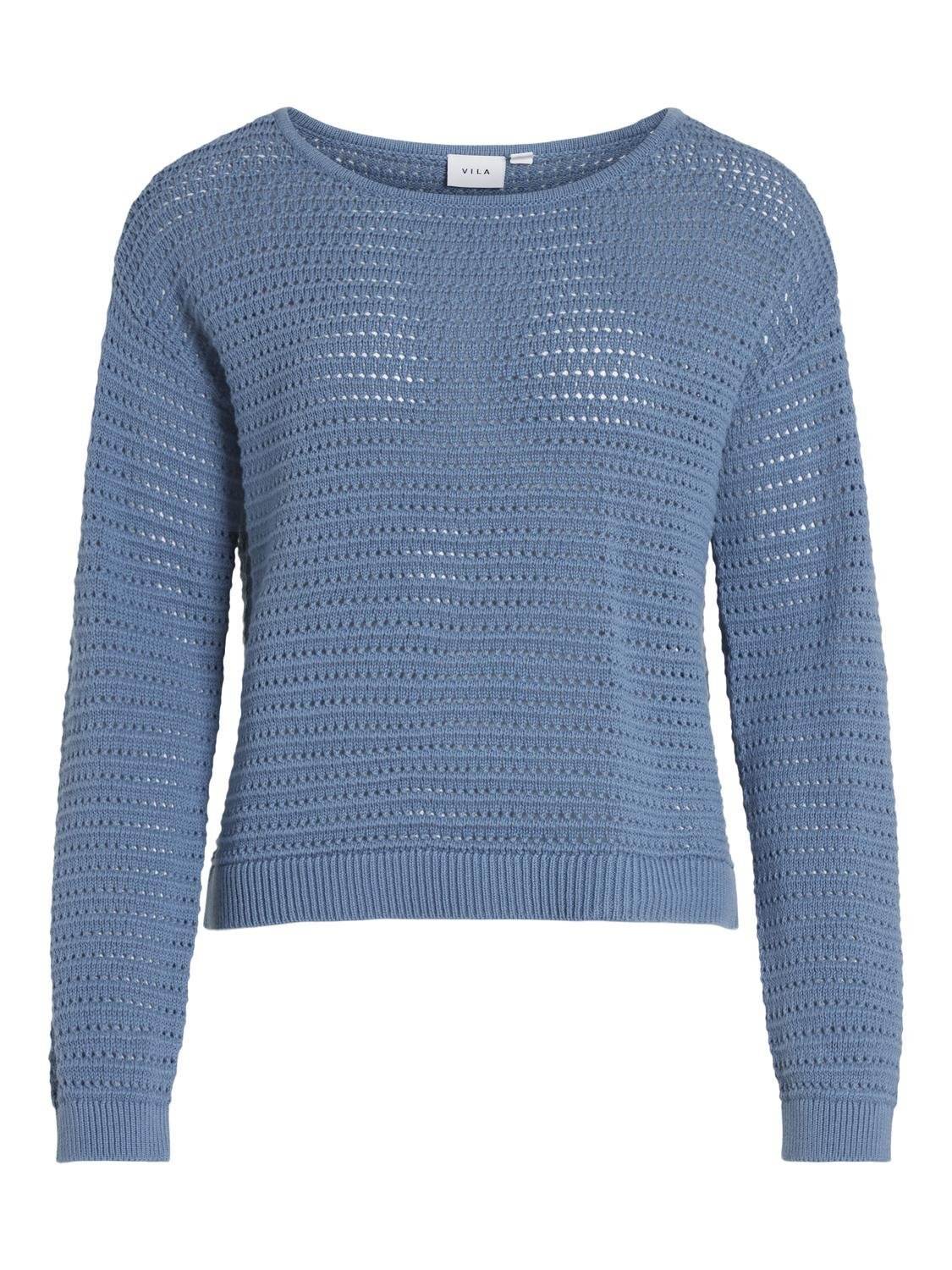 VIBELLISINA Pullover - Coronet Blue - VERO MODA & VILA Bergvik