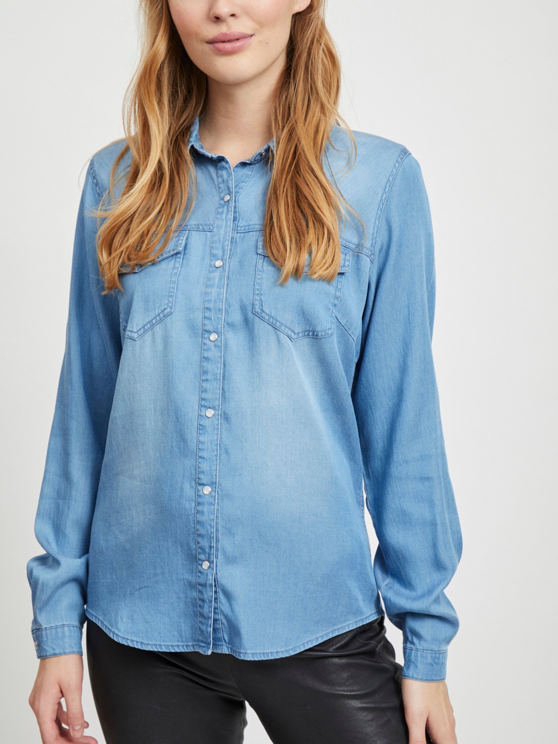 VIBISTA Shirts - medium blue denim - VERO MODA & VILA Bergvik