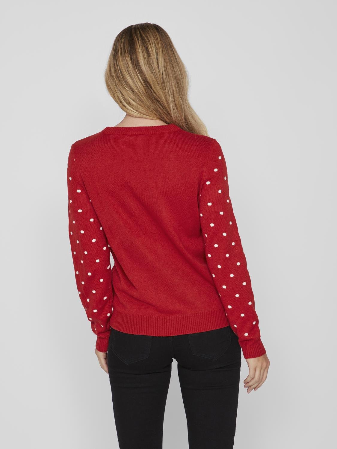 VIBLITZEN Pullover - Mars Red - VERO MODA & VILA Bergvik