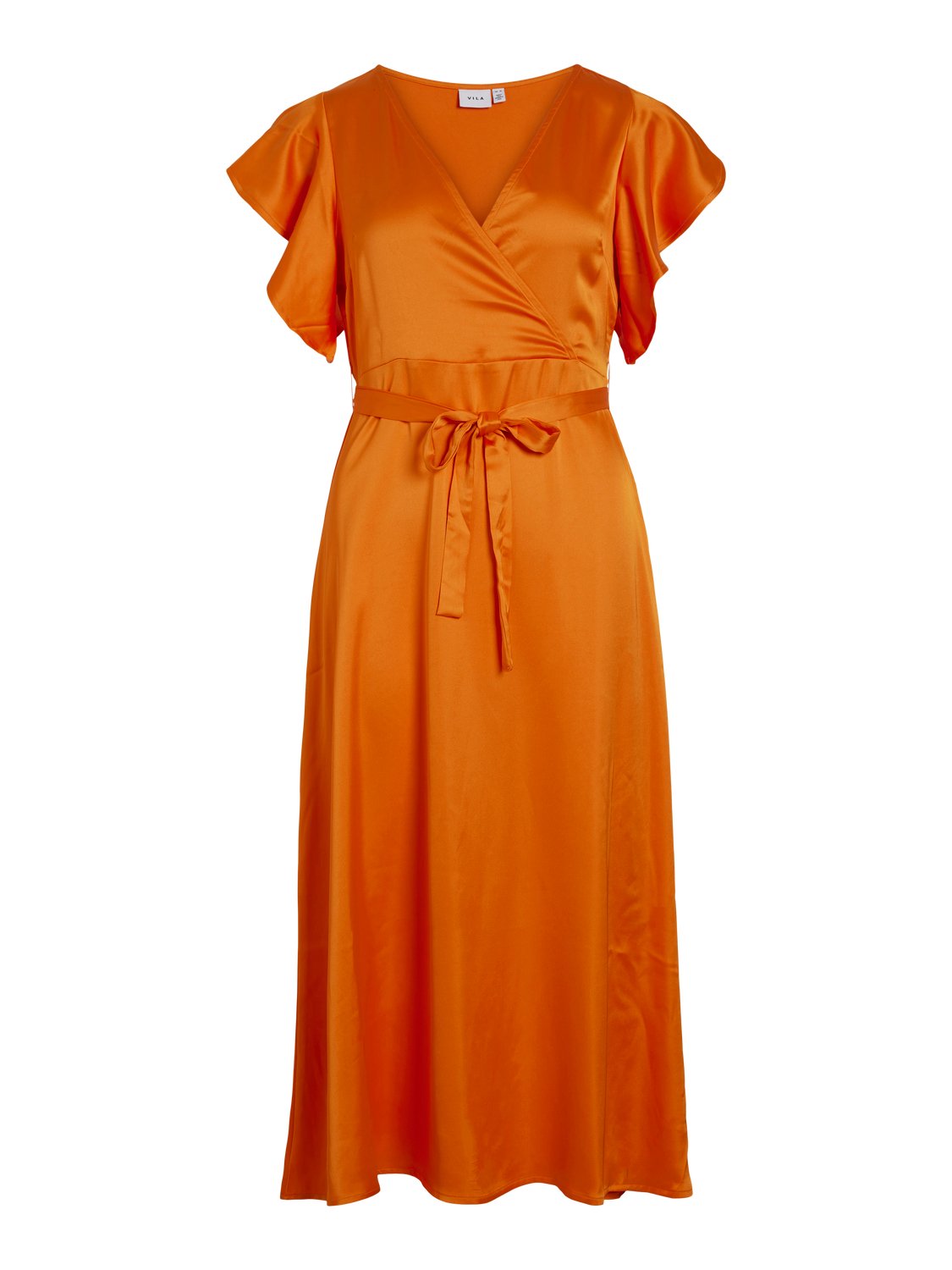 VICAROLINE Dress - Sun Orange - VERO MODA & VILA Bergvik