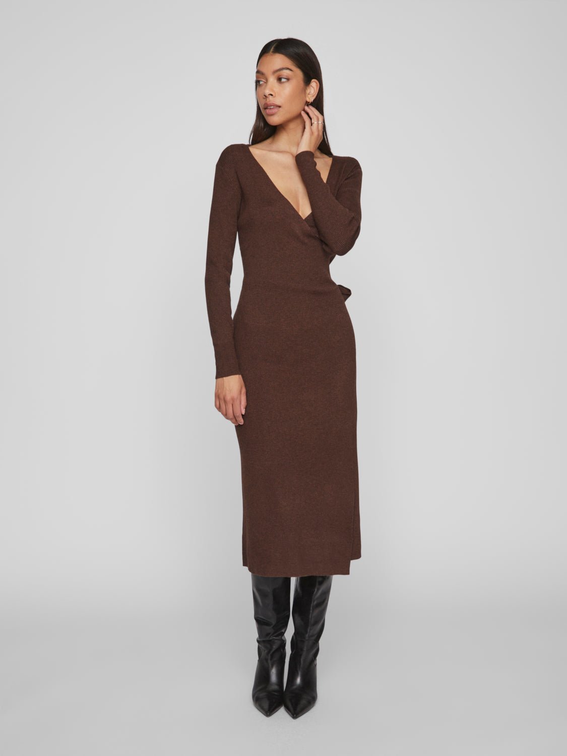 VICOMFY Dress - Shaved Chocolate - VERO MODA & VILA Bergvik