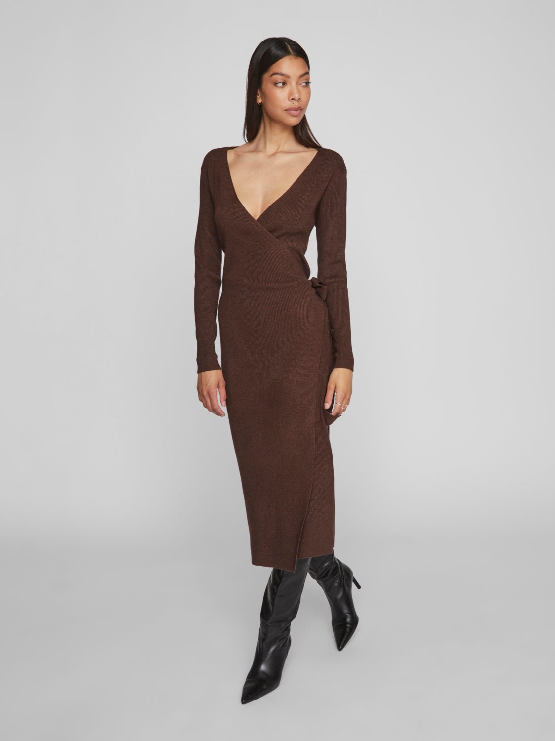 VICOMFY Dress - Shaved Chocolate - VERO MODA & VILA Bergvik