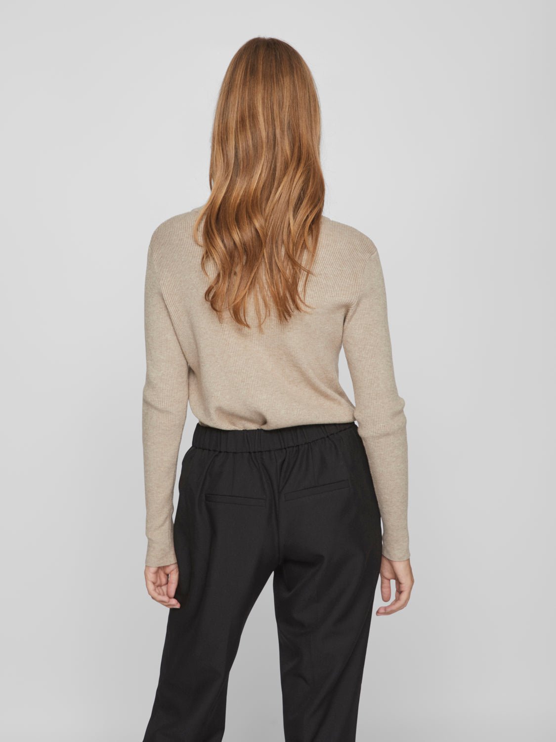 VICOMFY Pullover - Natural Melange - VERO MODA & VILA Bergvik