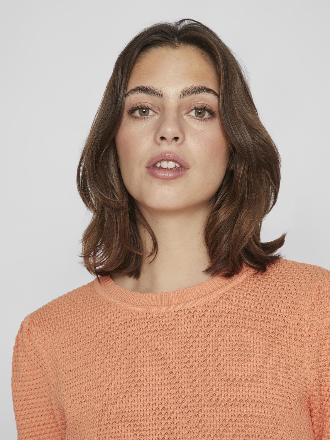 VIDALO Pullover - Shell Coral - VERO MODA & VILA Bergvik