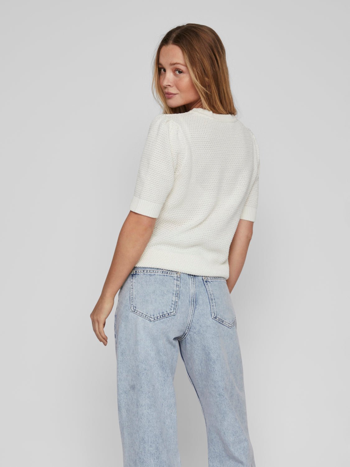VIDALO Pullover - White Alyssum - VERO MODA & VILA Bergvik
