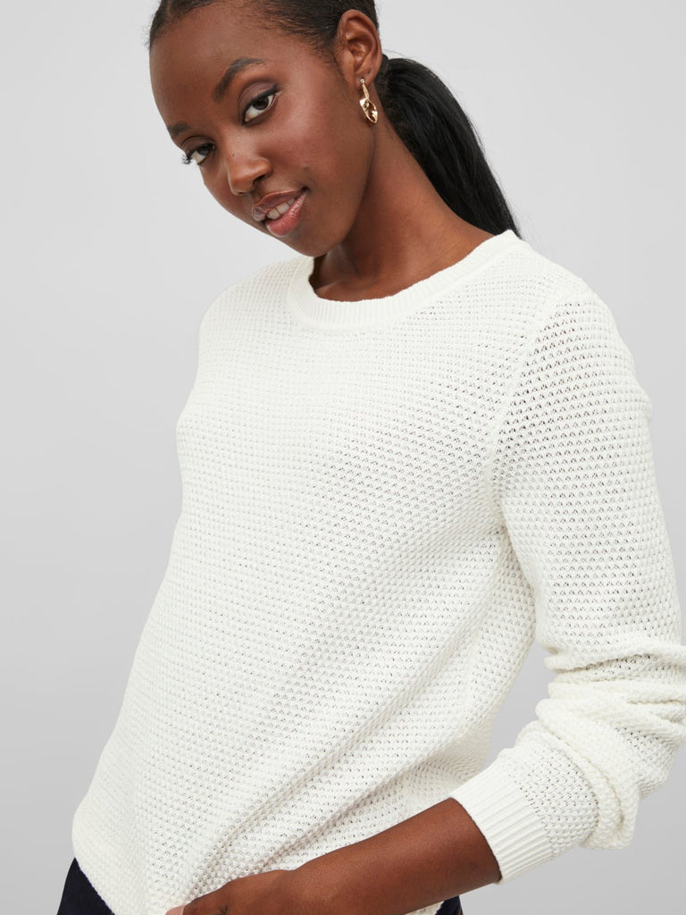 VIDALO Pullover - White Alyssum - VERO MODA & VILA Bergvik