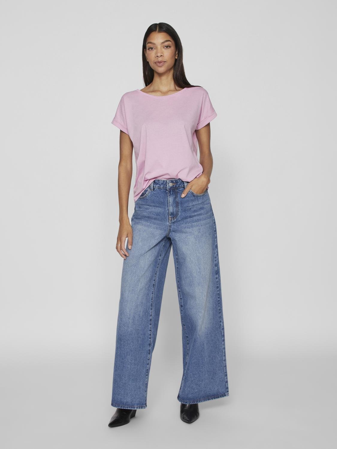 VIDREAMERS T-Shirt - Pastel Lavender - VERO MODA & VILA Bergvik