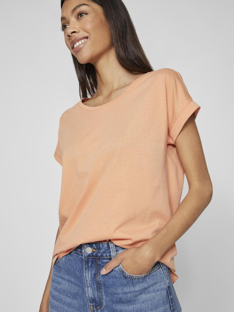 VIDREAMERS T-Shirt - Shell Coral - VERO MODA & VILA Bergvik