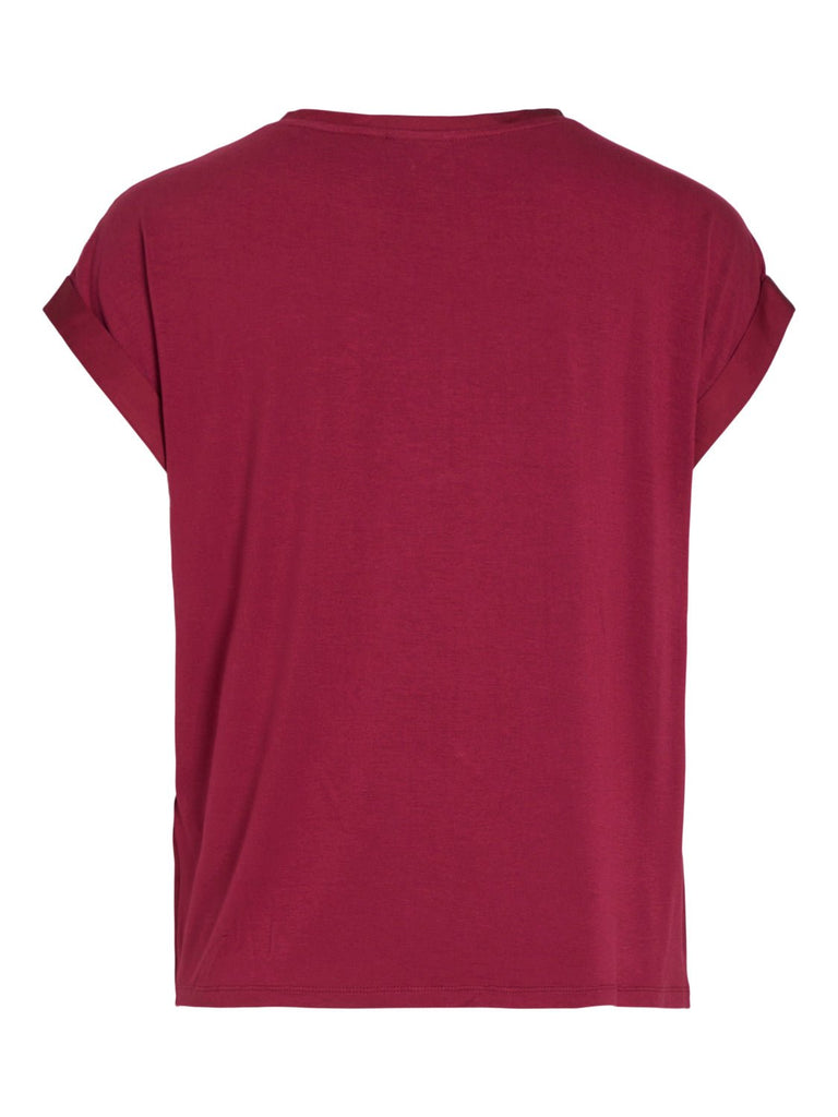 VIELLETTE T-Shirts & Tops - Beet Red - VERO MODA & VILA Bergvik