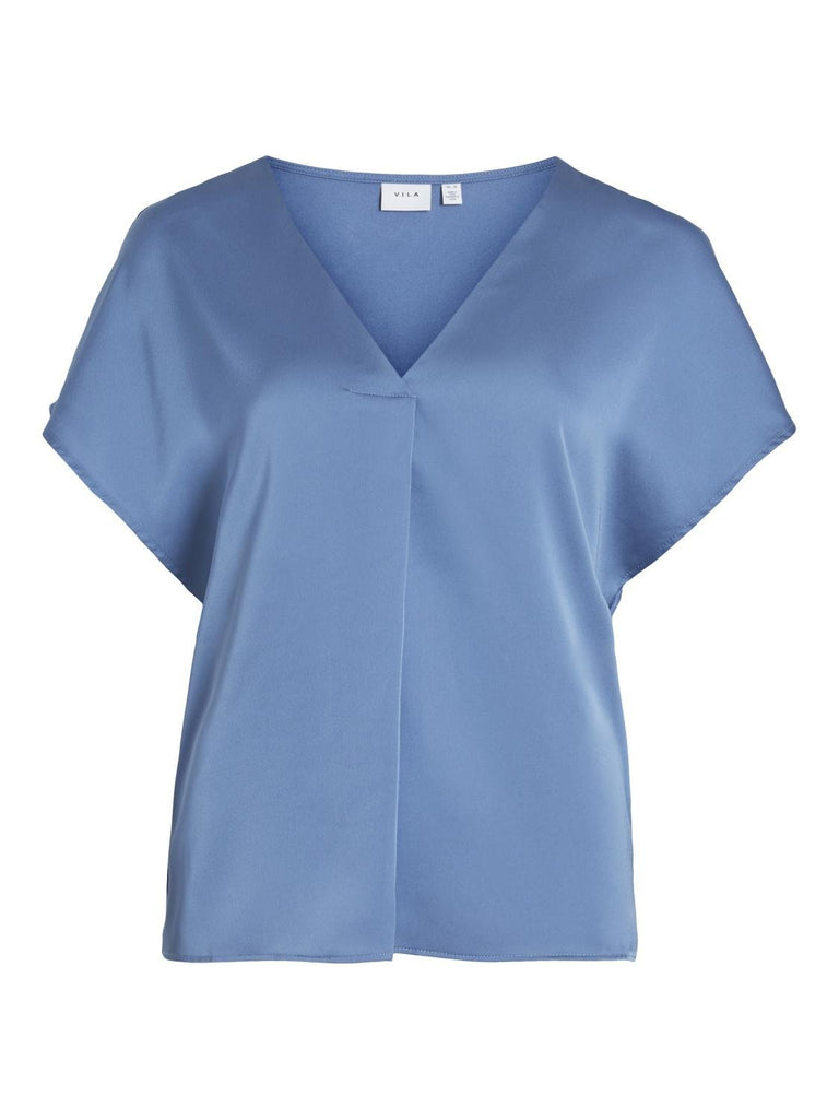 VIELLETTE T-Shirts & Tops - Coronet Blue - VERO MODA & VILA Bergvik