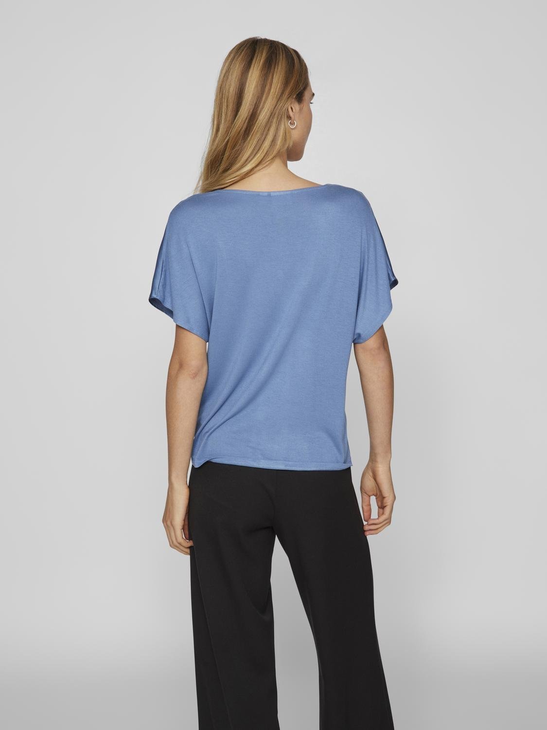 VIELLETTE T-Shirts & Tops - Coronet Blue - VERO MODA & VILA Bergvik