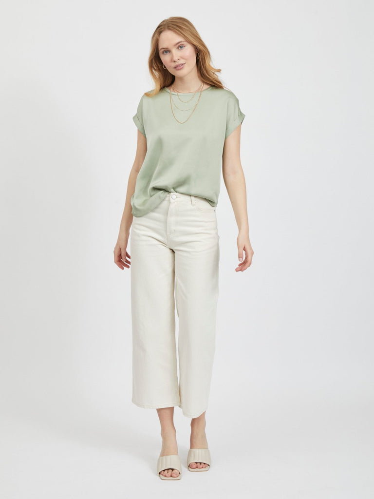 VIELLETTE T-shirts & Tops - desert sage - VERO MODA & VILA Bergvik
