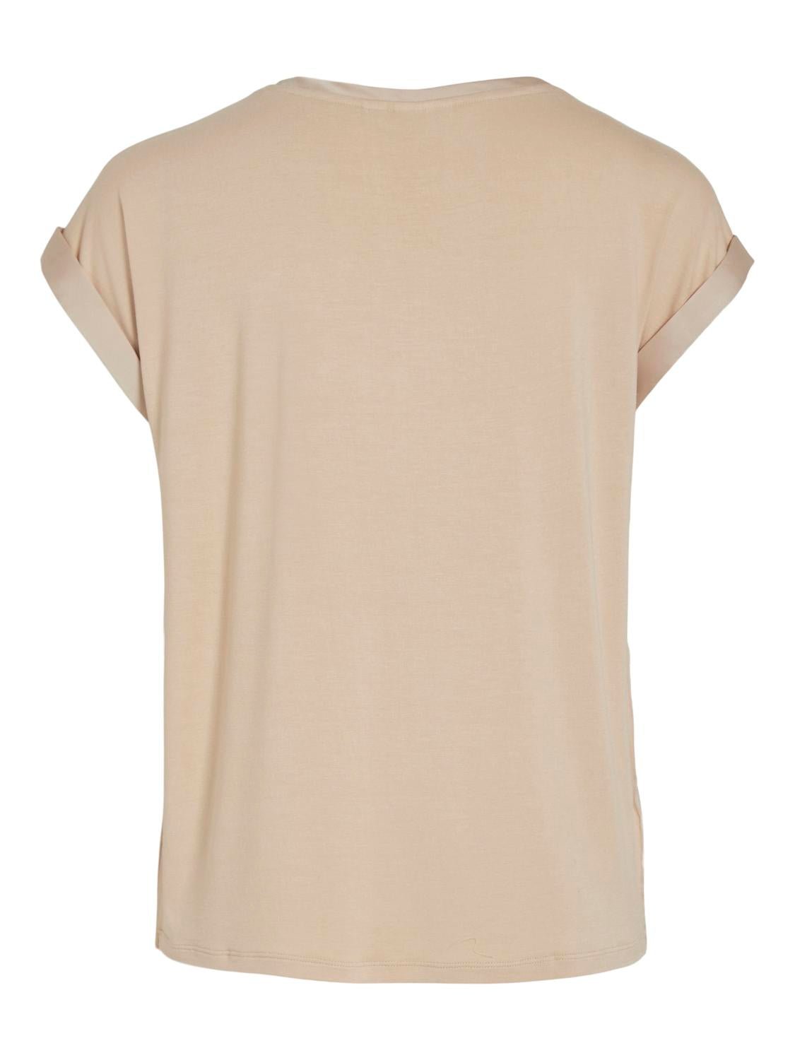 VIELLETTE T-Shirts & Tops - Frosted Almond - VERO MODA & VILA Bergvik