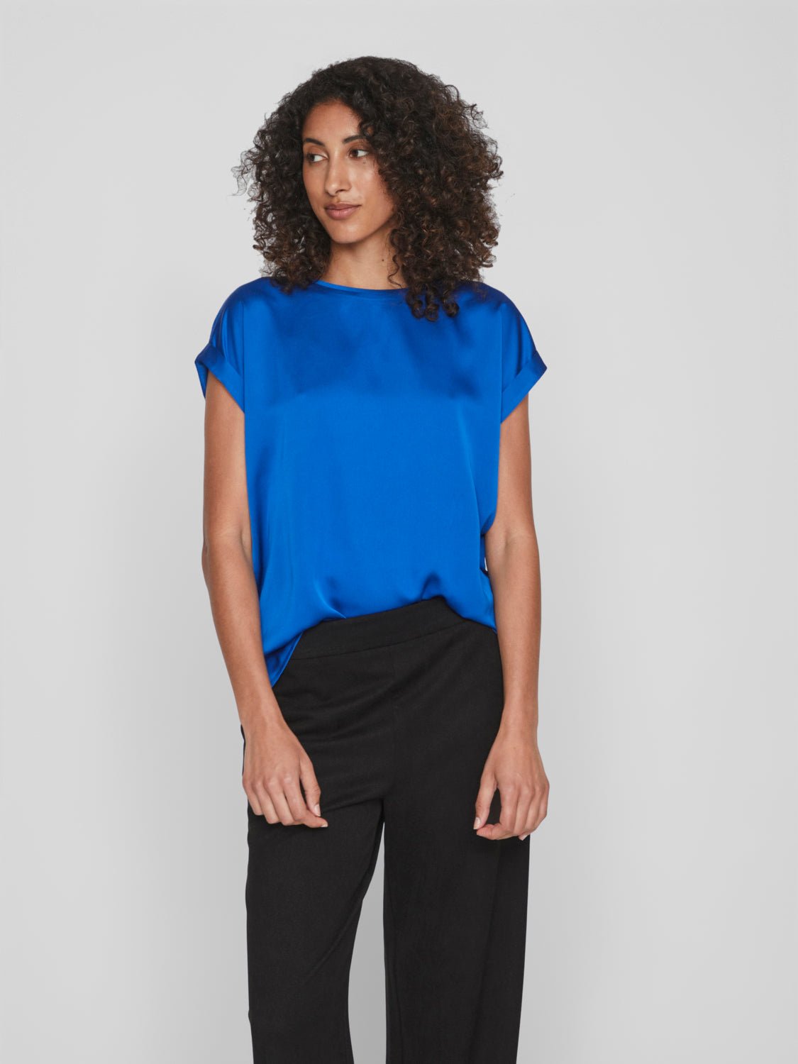 VIELLETTE T-Shirts & Tops - Lapis Blue - VERO MODA & VILA Bergvik