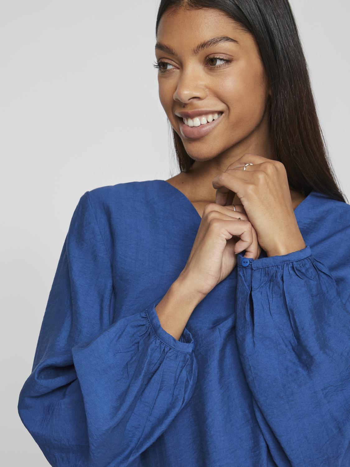 VIJANA T-Shirts & Tops - True Blue - VERO MODA & VILA Bergvik