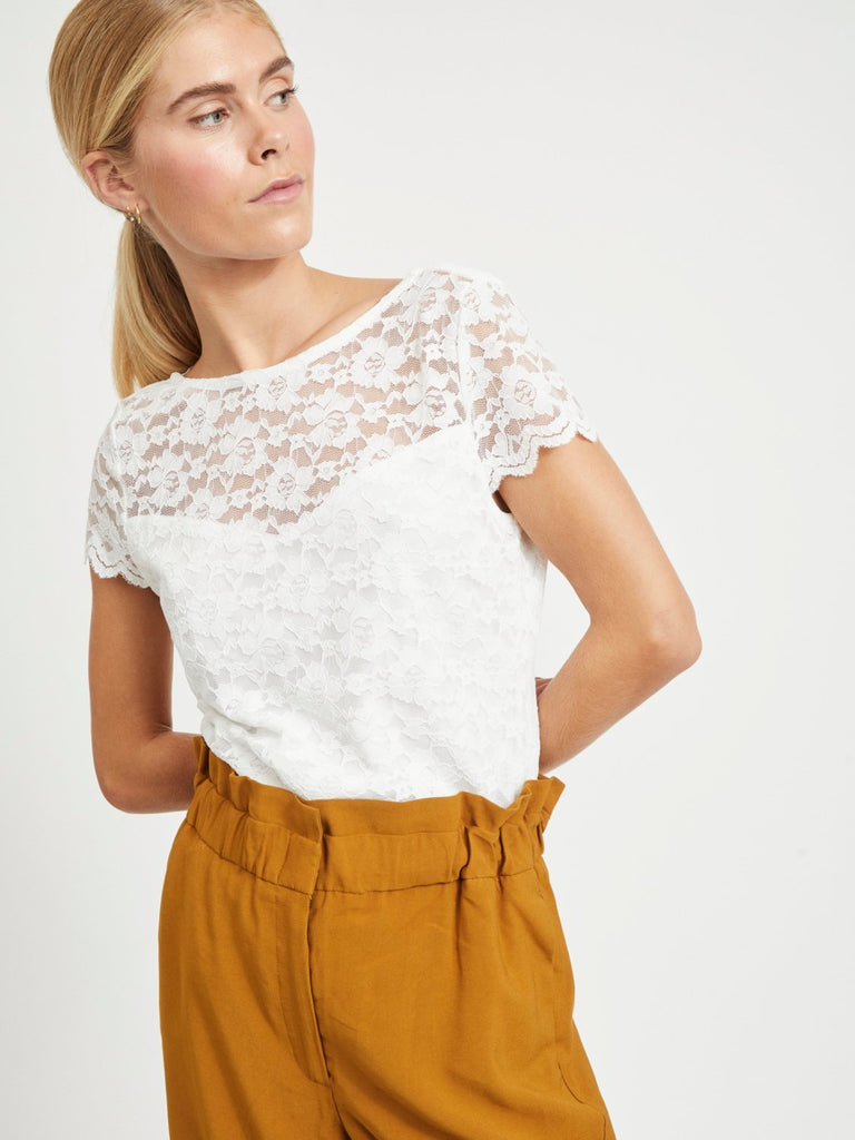 VIKALILA T-shirts & Tops - cloud dancer - VERO MODA & VILA Bergvik