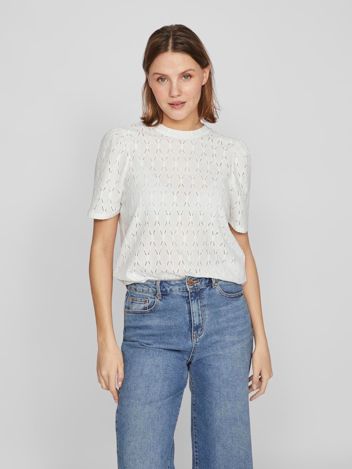 VIKARLA T-Shirts & Tops - Cloud Dancer - VERO MODA & VILA Bergvik