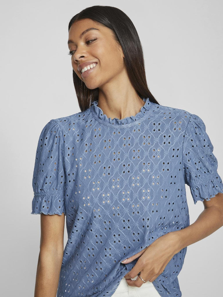 VIKAWA T-Shirts & Tops - Coronet Blue - VERO MODA & VILA Bergvik