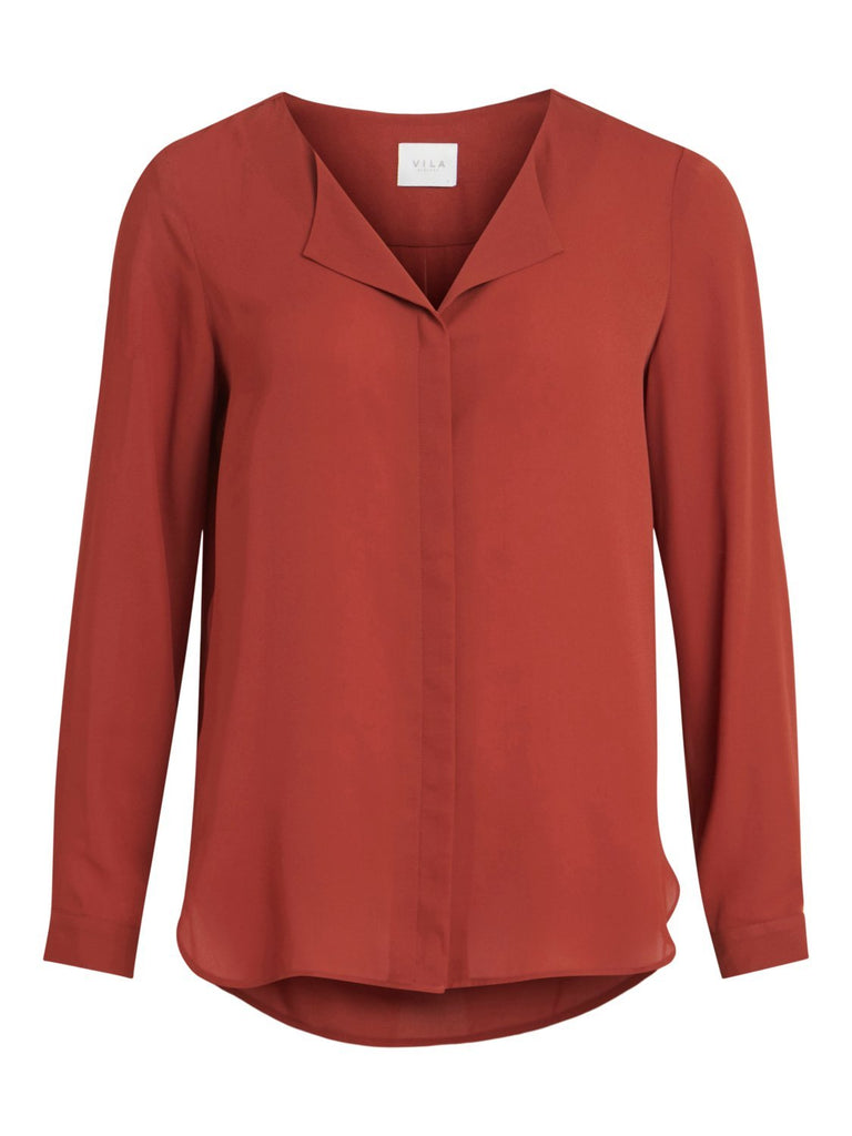 VILUCY Shirts - Burnt Henna - VERO MODA & VILA Bergvik