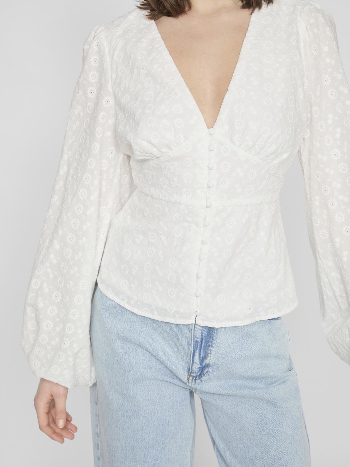 VIMALINA T-Shirts & Tops - Cloud Dancer - VERO MODA & VILA Bergvik