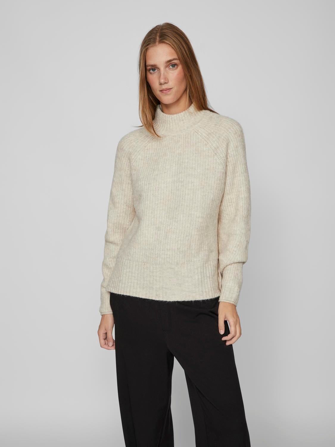 VIMELIA Pullover - Super Light Natural Melan - VERO MODA & VILA Bergvik