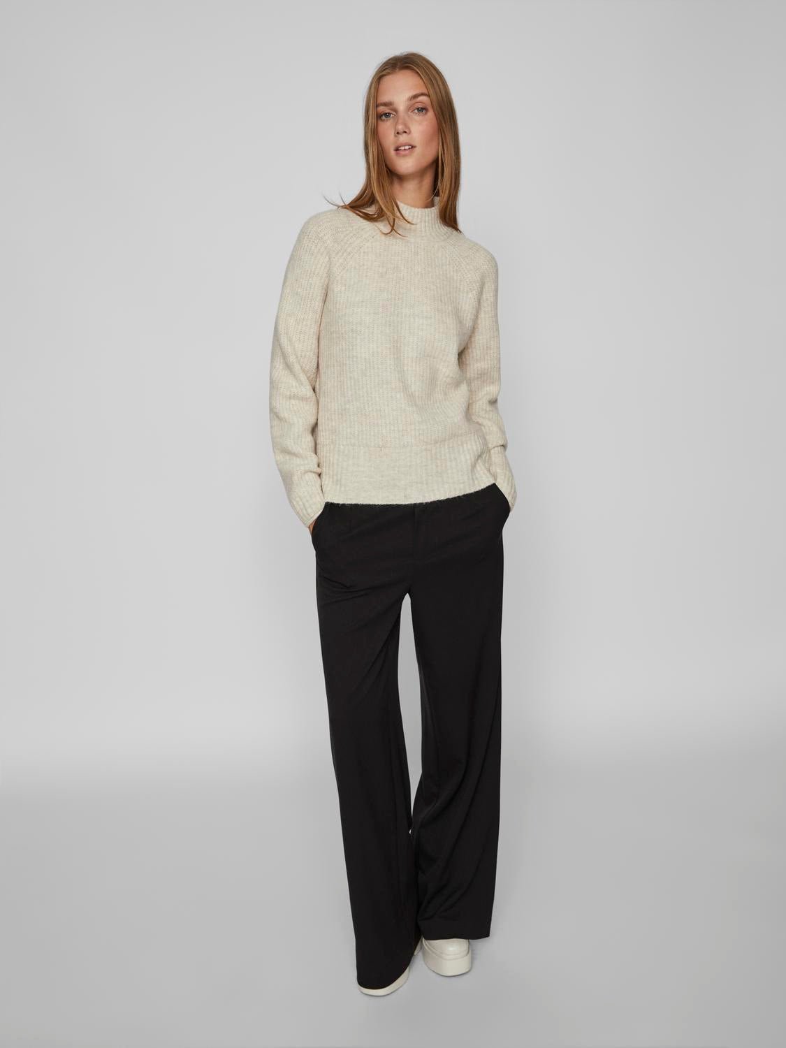 VIMELIA Pullover - Super Light Natural Melan - VERO MODA & VILA Bergvik