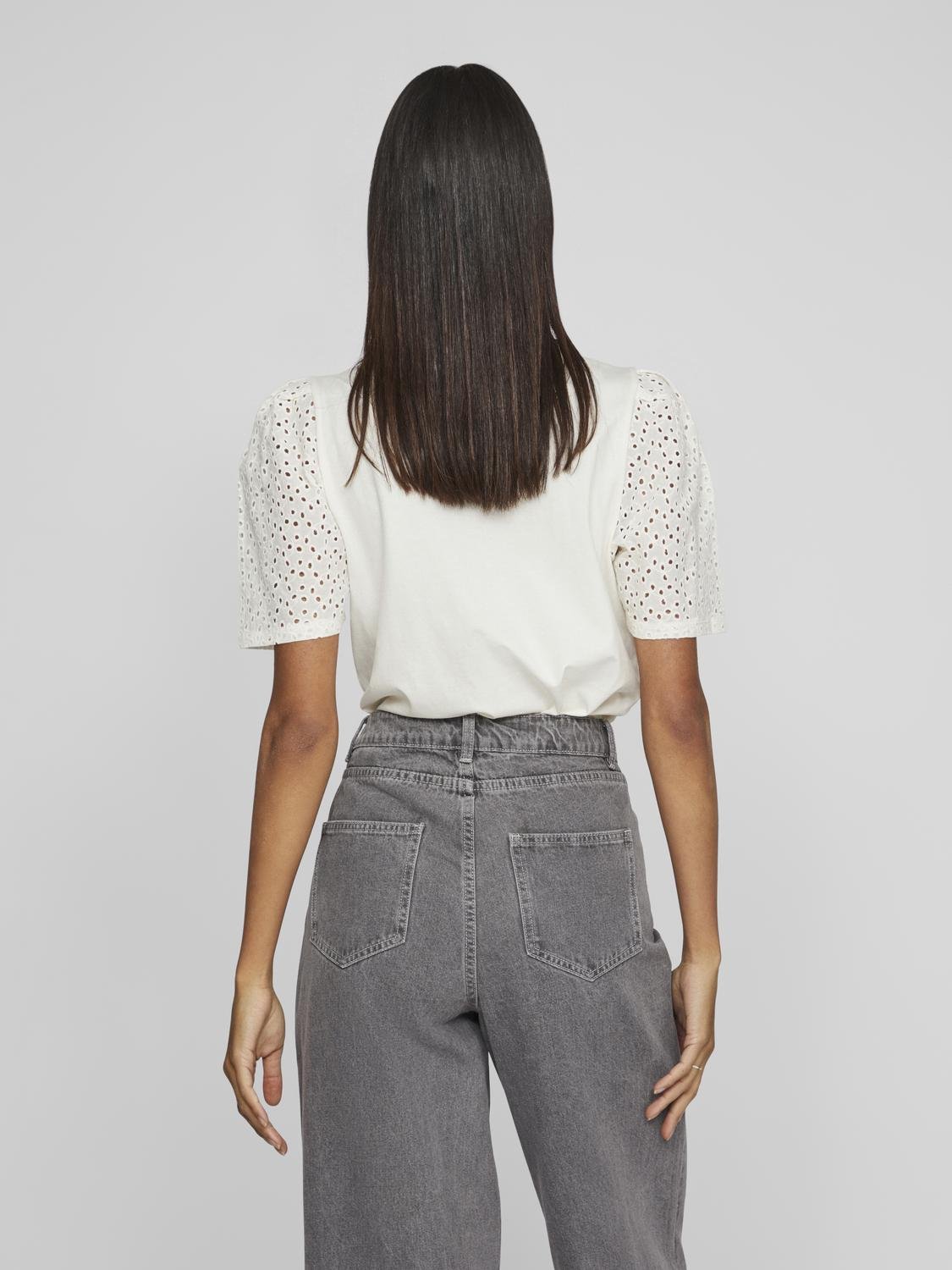 VIMERRY T-Shirts & Tops - Egret - VERO MODA & VILA Bergvik