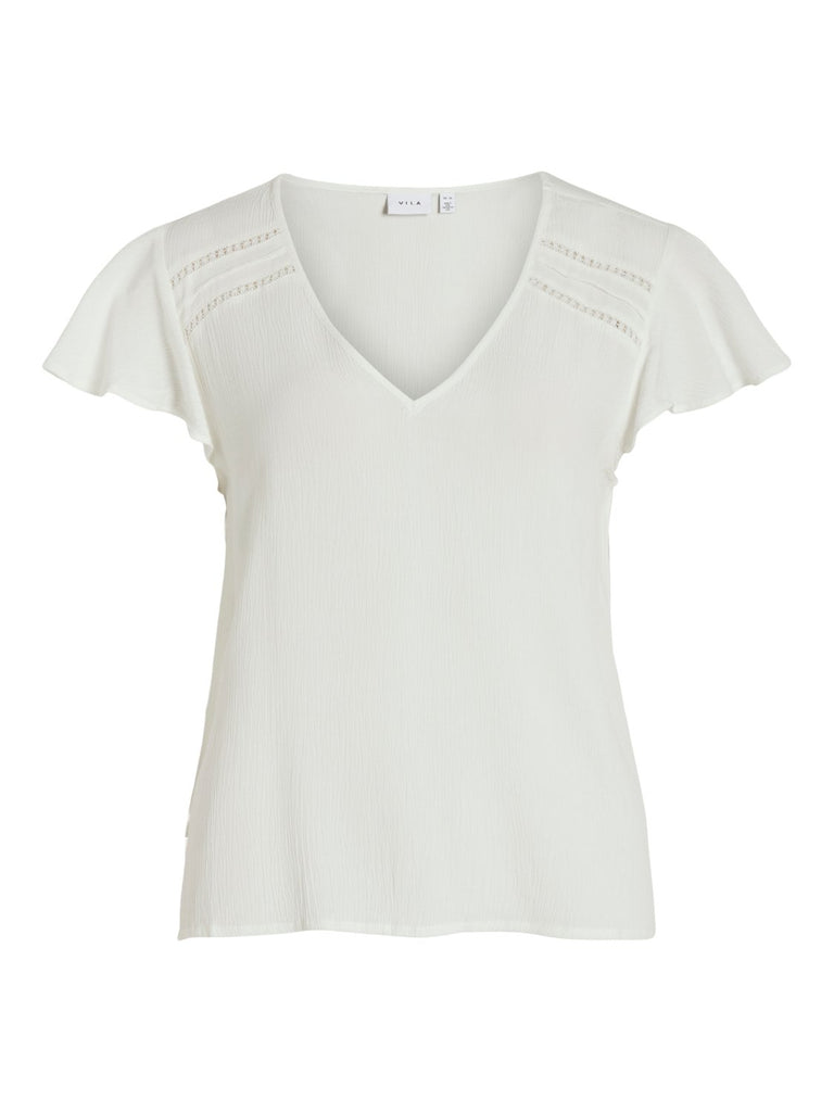 VIMESA T-Shirts & Tops - Egret - VERO MODA & VILA Bergvik