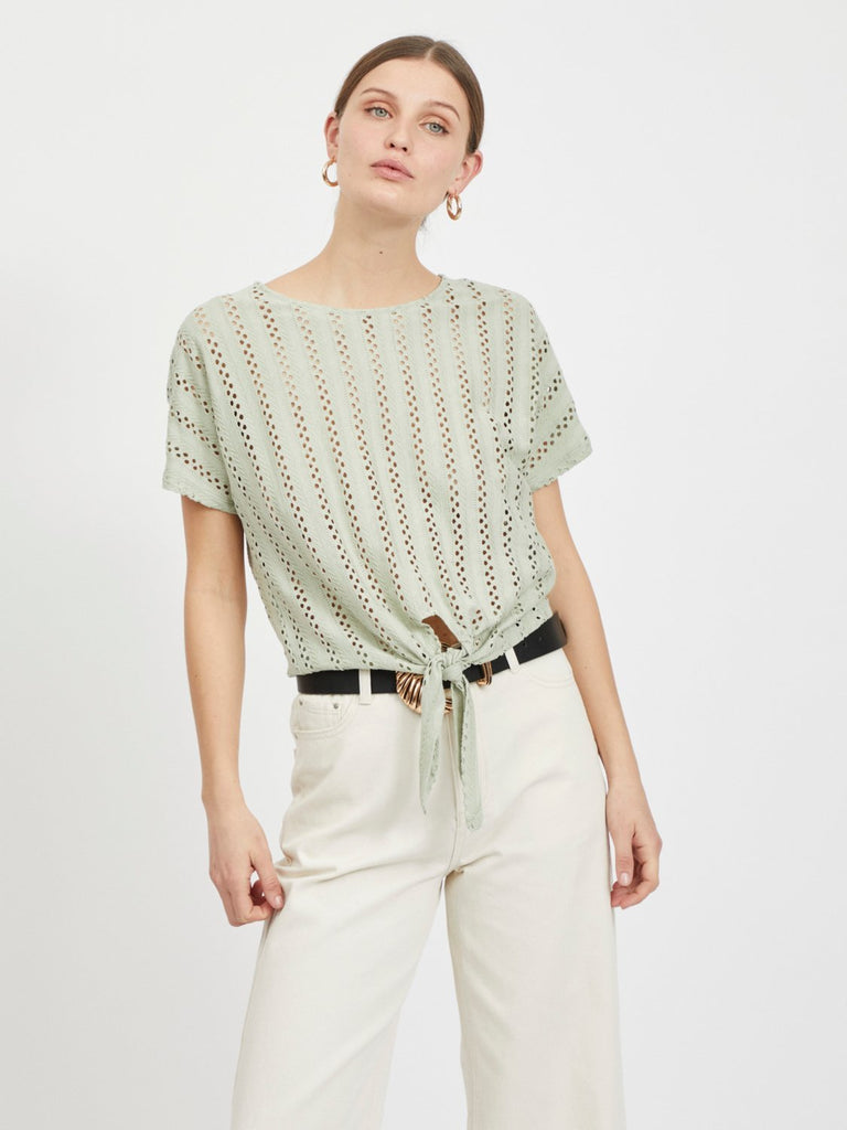 VIPILINE T-shirts & Tops - Desert Sage - VERO MODA & VILA Bergvik